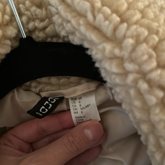 H&M teddy moto jacket - Picture 3 of 3